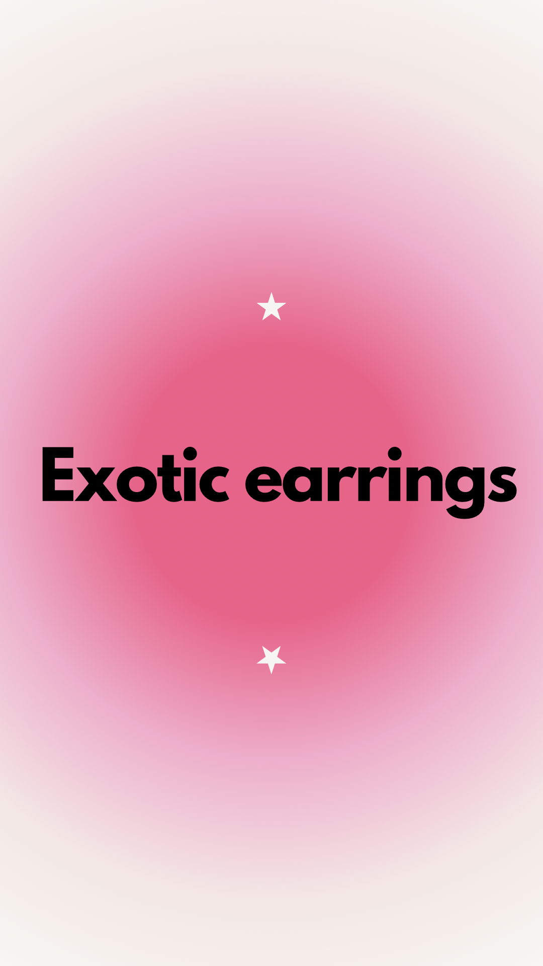 Exotic earrings